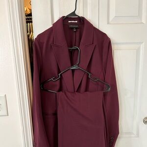 Lane Bryant burgundy suit (2 pieces)